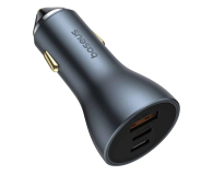 BASEUS Samochodowa 65W GaN 2x USB-C USB-A Golden Contactor Pro C00035202841-00 - 1238473 - zdjęcie 3